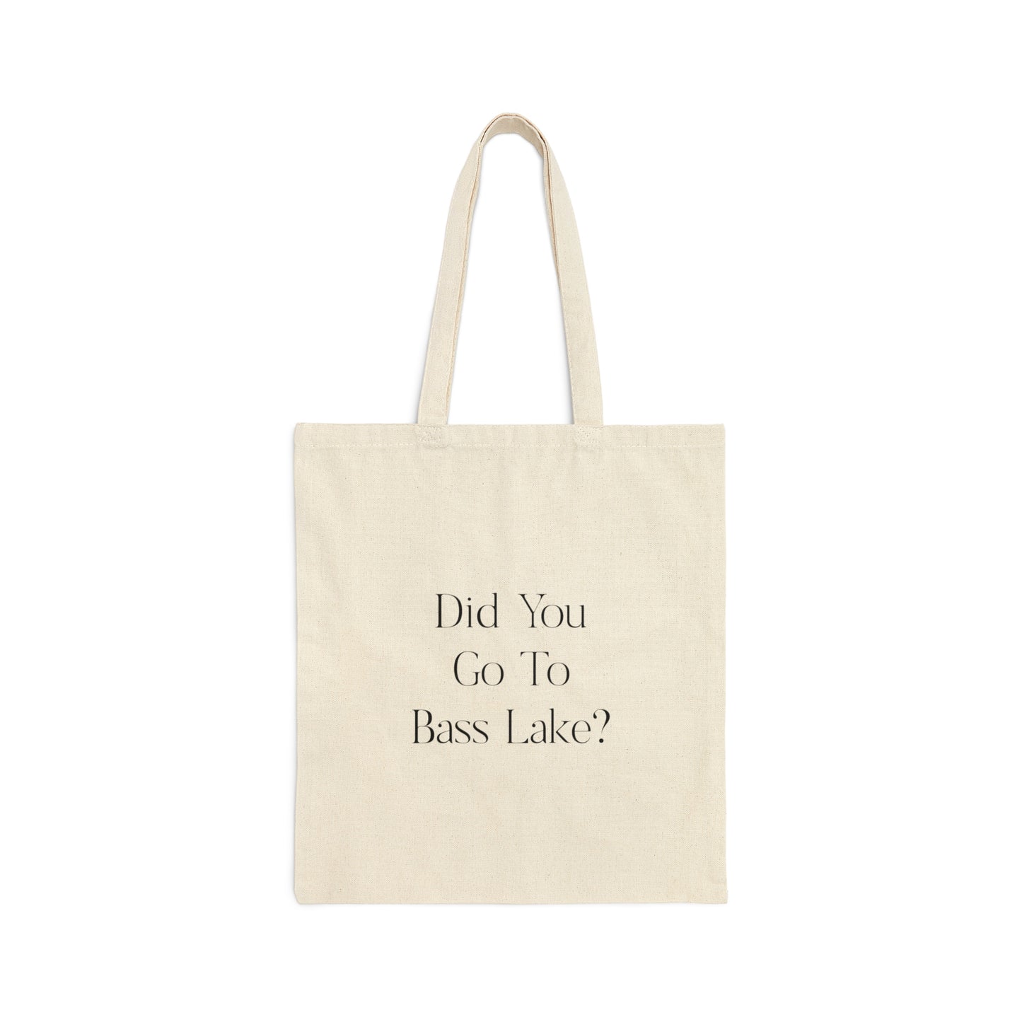 Cotton Canvas Tote Bag