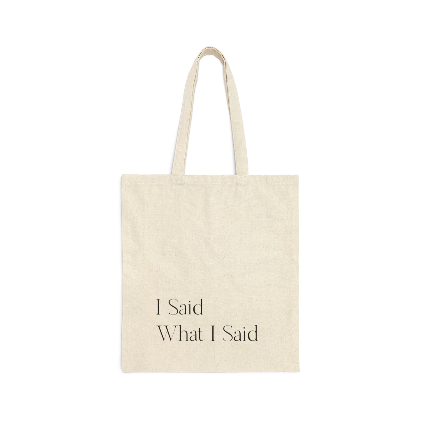 Cotton Canvas Tote Bag